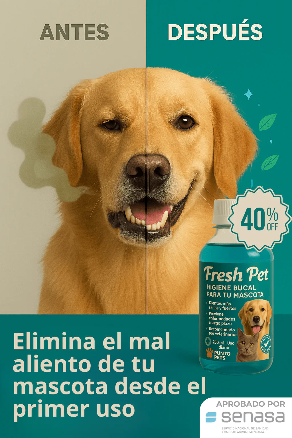 FRESH PET® Higiene bucal para tu mascota